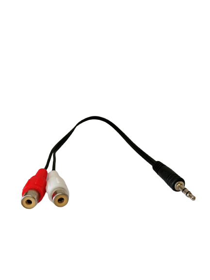 Cable Auxiliar Plug 3.5 mm Hembra A 2 Rca Macho OEM